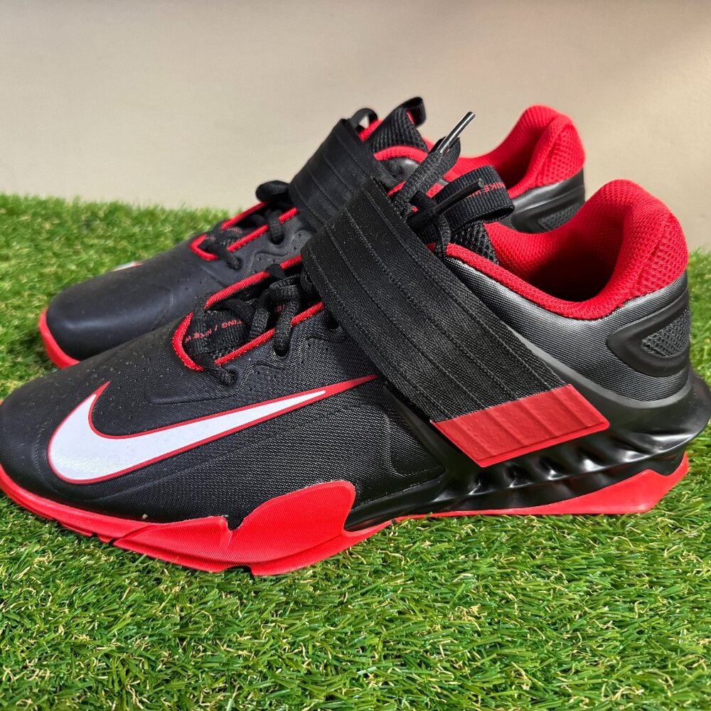 Nike Savaleos Black Red White Weightlifting Shoes Men’s Size 11 CV5708-002 NEW